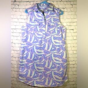Vineyard Vines Sleeveless Shift Dress in Lavender, Light Pink and Mint